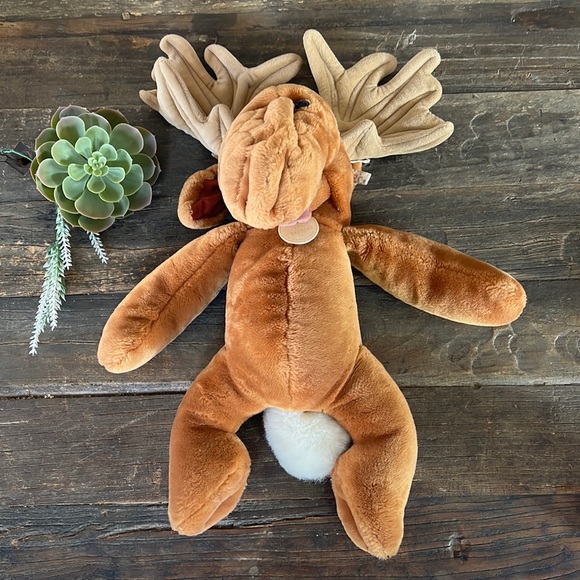 VINTAGE 1982 Wrinkles Moose stuffy/puppet - Picture 1 of 8